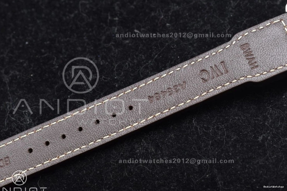 Brown IW500901 on Big Edition Real Strap A Pilot Best HighQuality ZF 524 Leather 0331